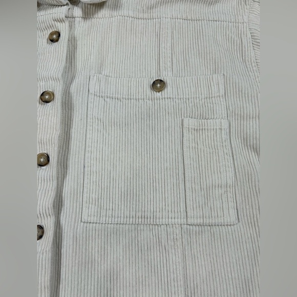 Able Joan Corduroy Chore Shacket. Cream. Relaxed Fit. Size XL. Garden Girl. - Picture 7 of 10
